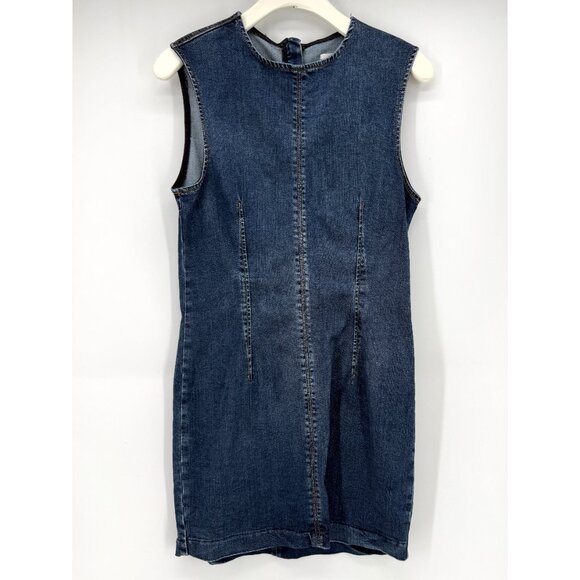 Reformation Jeans Kendi Dress Denim Stretch Mini 6 - Picture 2 of 12